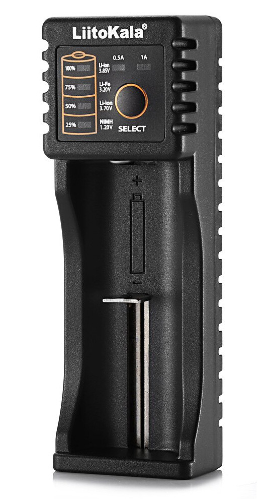 Зарядное устройство LIITOKALA Lii-100B для аккумуляторных элементов (в комплекте с USB кабелем) - фото 1 - id-p220277507