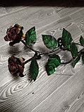 Кованные розы на пвмятник, фото 2
