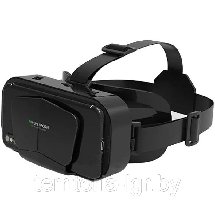 VR очки виртуальной реальности для смартфона G10 черный Shinecon - фото 6 - id-p220277523