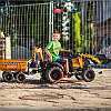 Трактор-экскаватор педальный Case FALK 997W с прицепом, фото 6