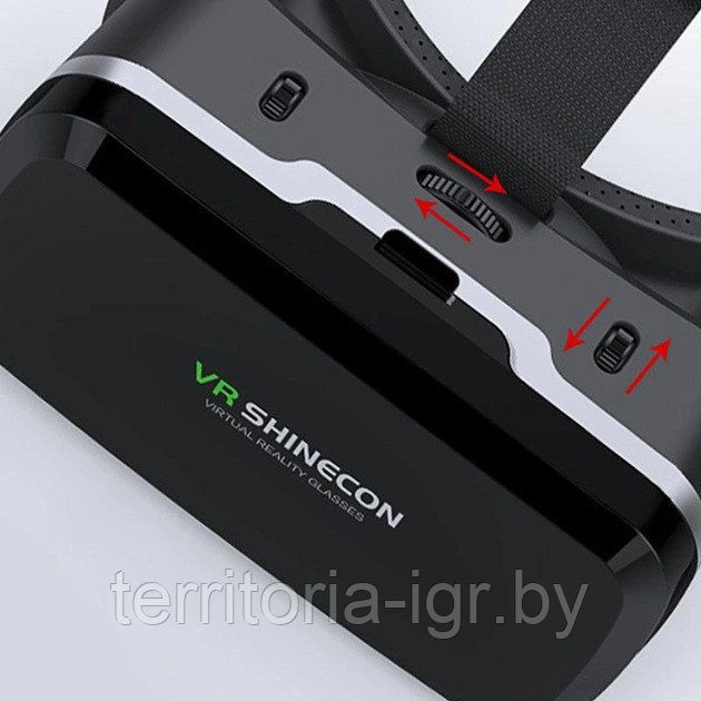 VR очки виртуальной реальности для смартфона G04A черный Shinecon - фото 2 - id-p170829088