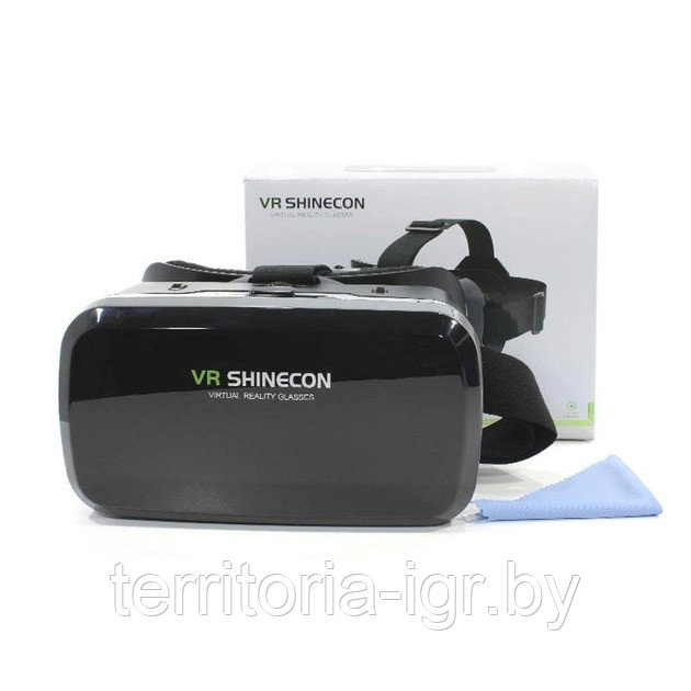 VR очки виртуальной реальности для смартфона G04A черный Shinecon - фото 4 - id-p170829088