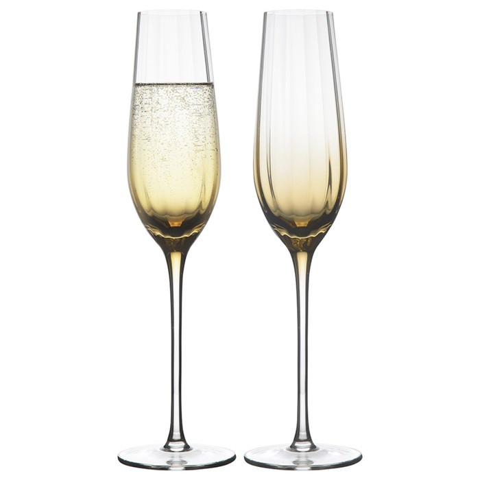Набор бокалов для шампанского gemma amber, 225 мл, 2 шт. - фото 1 - id-p220285289