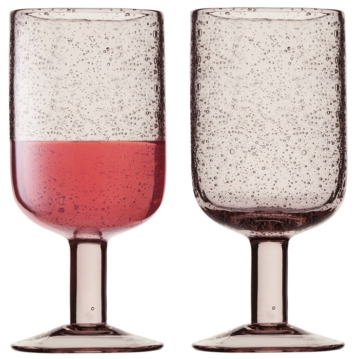 Набор бокалов для вина flowi, 410 мл, розовые, 2 шт. - фото 1 - id-p220285292