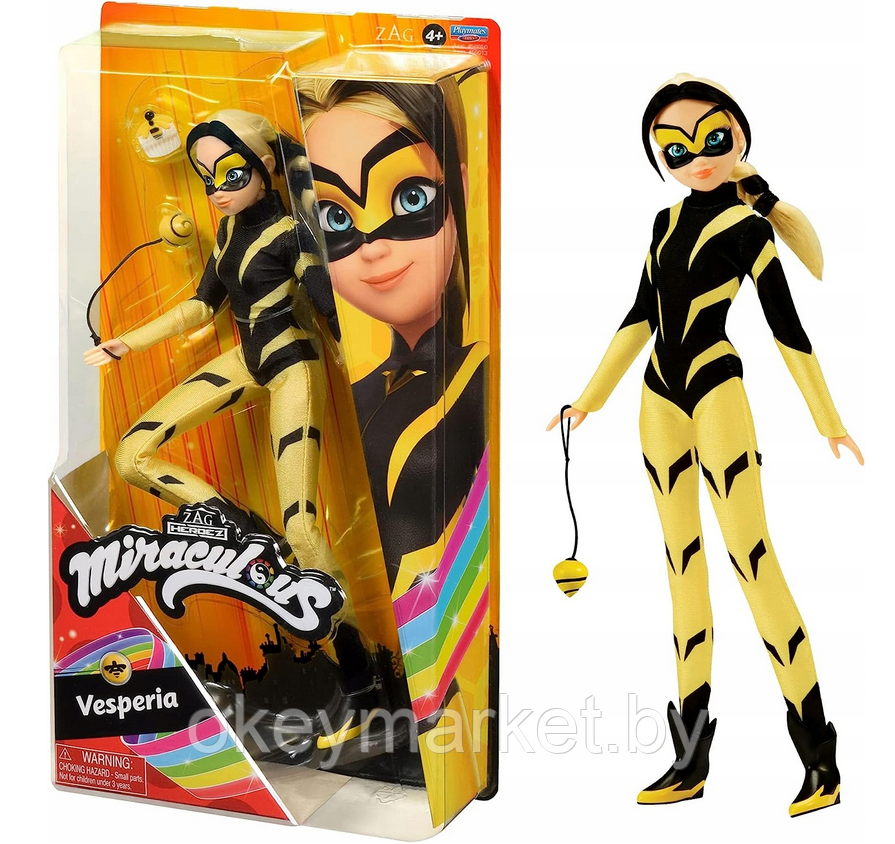 Кукла Леди Баг и Супер-кот , Весперия с аксессуарами 27 см, Miraculous, 50013
