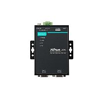 Переходник MOXA NPort 5210A 2 порта RS-232. 1 порт 10/100BaseTX. изоляция 0.5 кВ serial surge