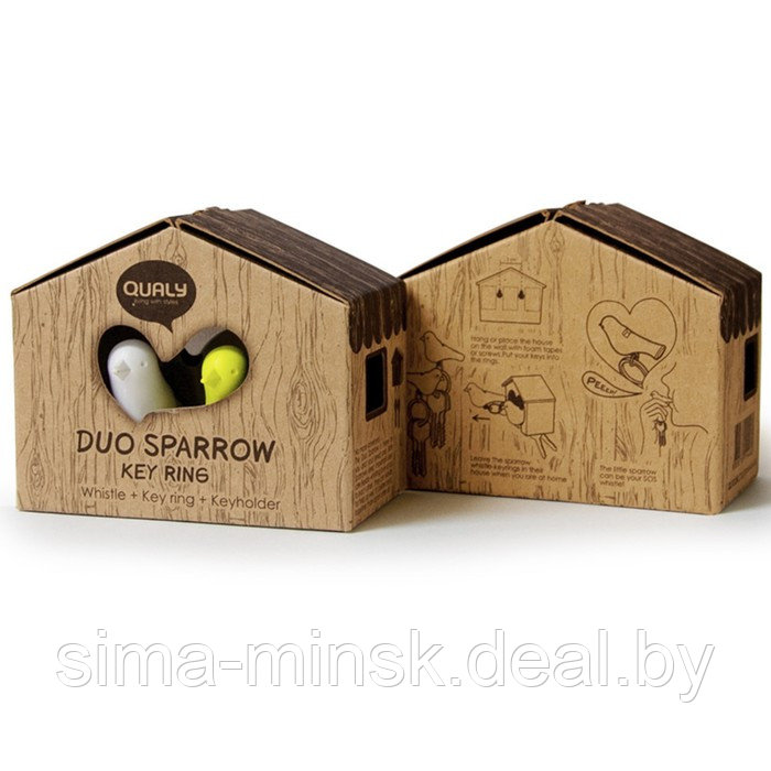 Держатель для ключей duo sparrow, белый/фиолетовый - фото 4 - id-p220286145