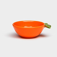 Тарелка "Апельсин", керамика, оранжевый,14 см, Иран