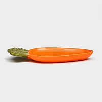 Тарелка "Морковь", плоская, керамика, оранжевая, 25 см, Иран