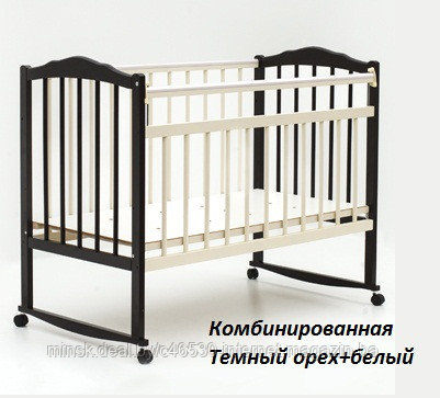 Кроватка детская "Bambini" Бамбини (Ольха). Бело-голубая. - фото 10 - id-p31613012