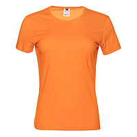 Футболка женская, размер XS, цвет оранжевый
