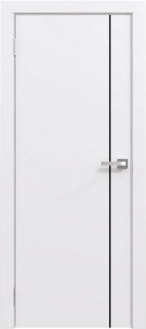 Двери межкомнатные Эмаль Line 01 (чёрный молдинг) - фото 1 - id-p220277471