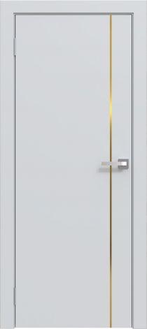 Двери межкомнатные Эмаль Line 01 (золотой молдинг) - фото 3 - id-p220288740