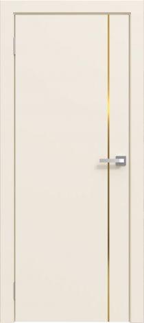 Двери межкомнатные Эмаль Line 01 (золотой молдинг) - фото 4 - id-p220288740