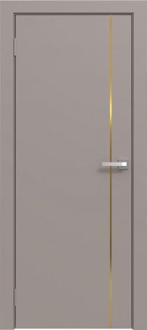 Двери межкомнатные Эмаль Line 01 (золотой молдинг) - фото 5 - id-p220288740