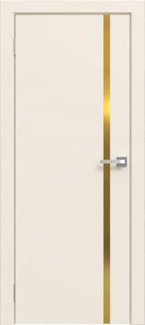 Двери межкомнатные Эмаль Line 02 (золотой молдинг) - фото 2 - id-p220288745