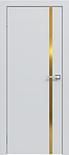 Двери межкомнатные Эмаль Line 02 (золотой молдинг), фото 5