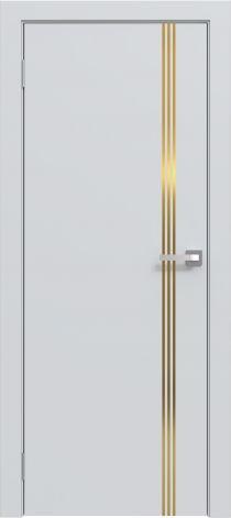 Двери межкомнатные Эмаль Line 03 (золотой молдинг) - фото 2 - id-p220288749