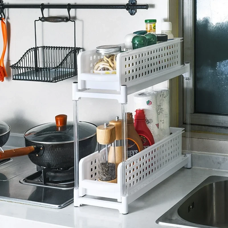 Этажерка для кухни и ванной с выдвижными ящиками - фото 4 - id-p220288818