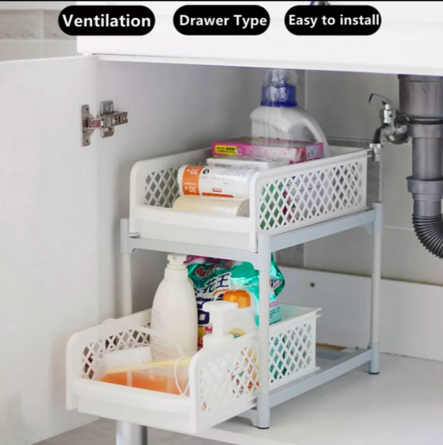 Этажерка для кухни и ванной с выдвижными ящиками - фото 5 - id-p220288818