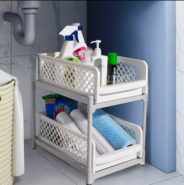 Этажерка для кухни и ванной с выдвижными ящиками - фото 6 - id-p220288818