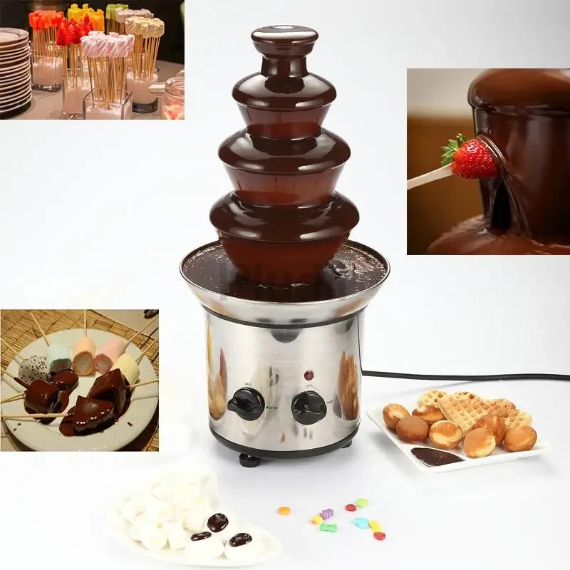 Шоколадный фонтан-фондю Chocolate Fondue Fountain - фото 3 - id-p220288878