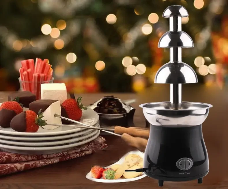 Шоколадный фонтан-фондю Chocolate Fondue Fountain - фото 3 - id-p220288882