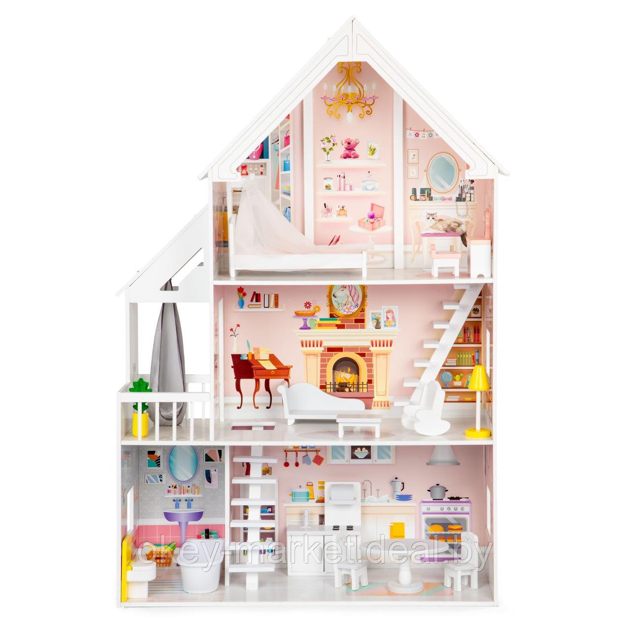 Кукольный домик Eco Toys Резиденция Pudrowa - фото 3 - id-p220288886
