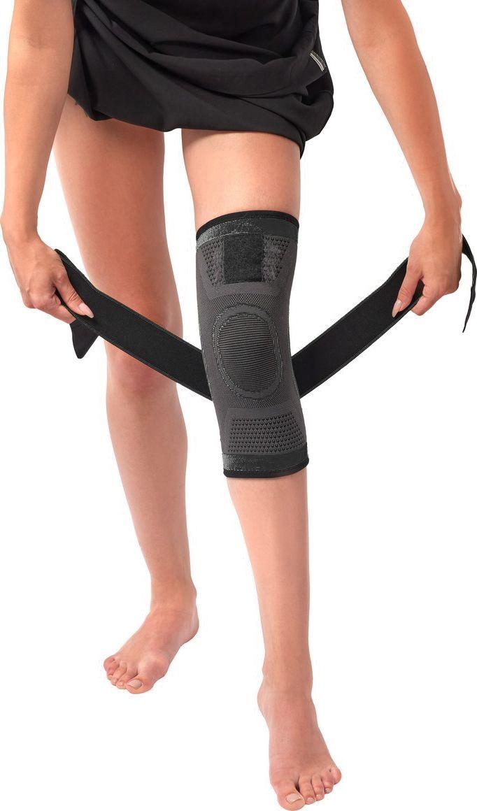 Суппорт колена с утяжкой Bradex SF 0665, черный (Knee support, black) - фото 3 - id-p216508306