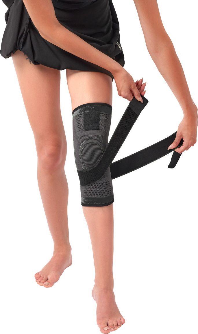 Суппорт колена с утяжкой Bradex SF 0665, черный (Knee support, black) - фото 4 - id-p216508306