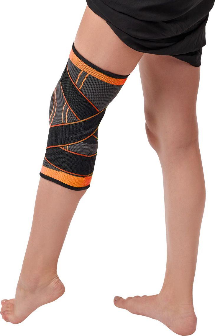 Суппорт колена с утяжкой Bradex SF 0664, оранжевый (Knee support, orange) - фото 2 - id-p216508307