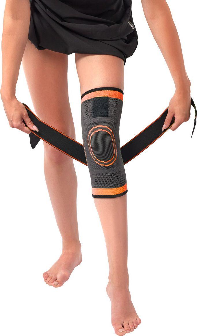 Суппорт колена с утяжкой Bradex SF 0664, оранжевый (Knee support, orange) - фото 3 - id-p216508307