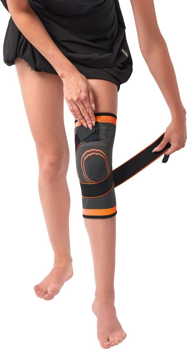 Суппорт колена с утяжкой Bradex SF 0664, оранжевый (Knee support, orange) - фото 4 - id-p216508307