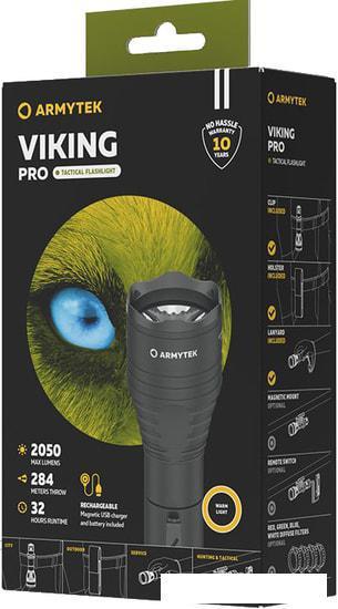 Фонарь Armytek Viking Pro Magnet USB (теплый свет) - фото 3 - id-p220283389