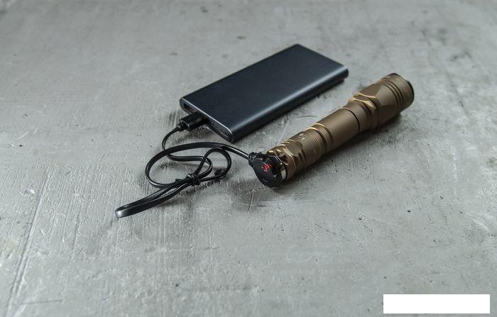 Фонарь Armytek Dobermann Pro Magnet USB Sand (теплый свет) - фото 10 - id-p220283402