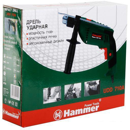 Ударная дрель Hammer UDD710A - фото 4 - id-p220283501