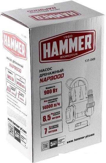 Дренажный насос Hammer NAP900D - фото 9 - id-p220284702