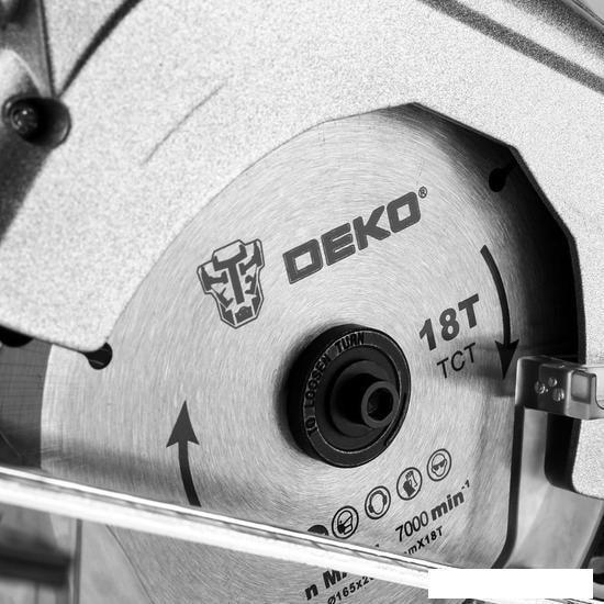 Дисковая (циркулярная) пила Deko DKCS20 Laser 063-4210 (с 2-мя АКБ) - фото 3 - id-p220284800