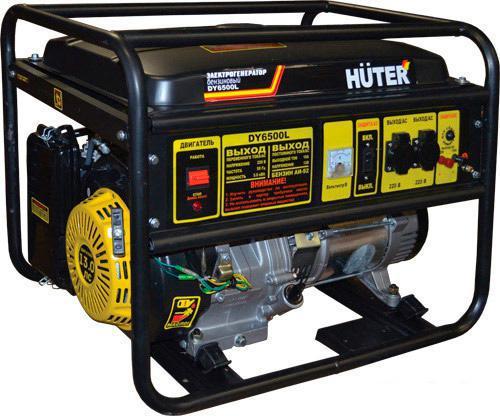 Бензиновый генератор Huter DY6500L - фото 1 - id-p220285024