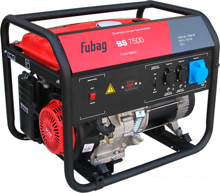 Бензиновый генератор Fubag BS 7500 - фото 1 - id-p220285039