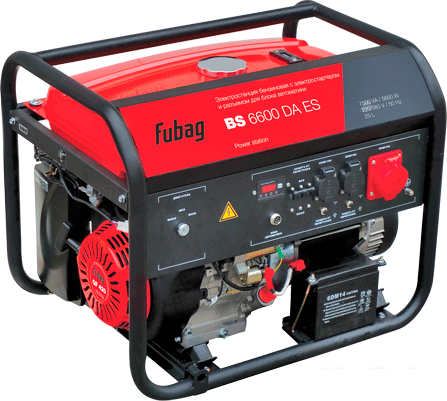 Бензиновый генератор Fubag BS 6600 DA ES - фото 1 - id-p220285040