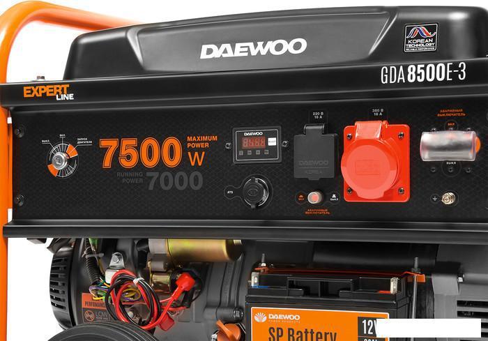 Бензиновый генератор Daewoo Power GDA 8500E-3 - фото 3 - id-p220285052