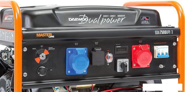Бензиновый генератор Daewoo Power GDA 7500DPE-3 - фото 9 - id-p220285056