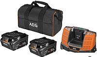 Аккумулятор с зарядным устройством AEG Powertools SETLL1850SHD 4935478945 (2x18В/5 Ah + 18В, сумка)