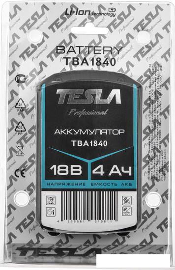 Аккумулятор Tesla TBA1840 (18В/4 Ah) - фото 8 - id-p220285123