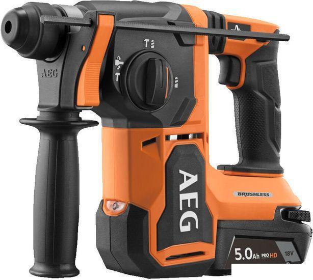 Перфоратор AEG Powertools BBH18BL2-502C 4935492343 (с 2-мя АКБ, кейс) - фото 3 - id-p220284205