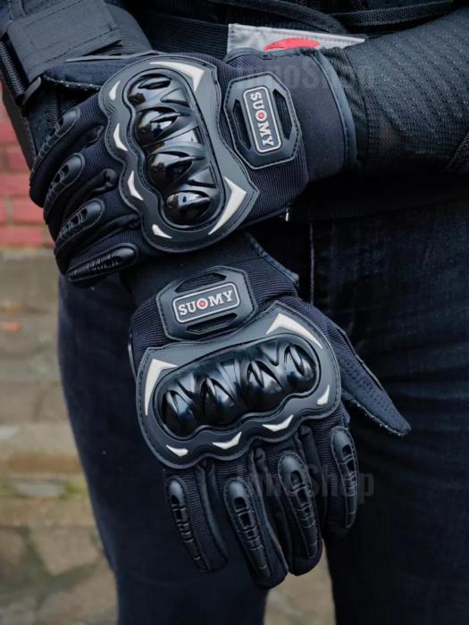 Перчатки тактические военные с костяшками мотоперчатки для мотокросса сенсорного экрана страйкбола черные - фото 7 - id-p220289872