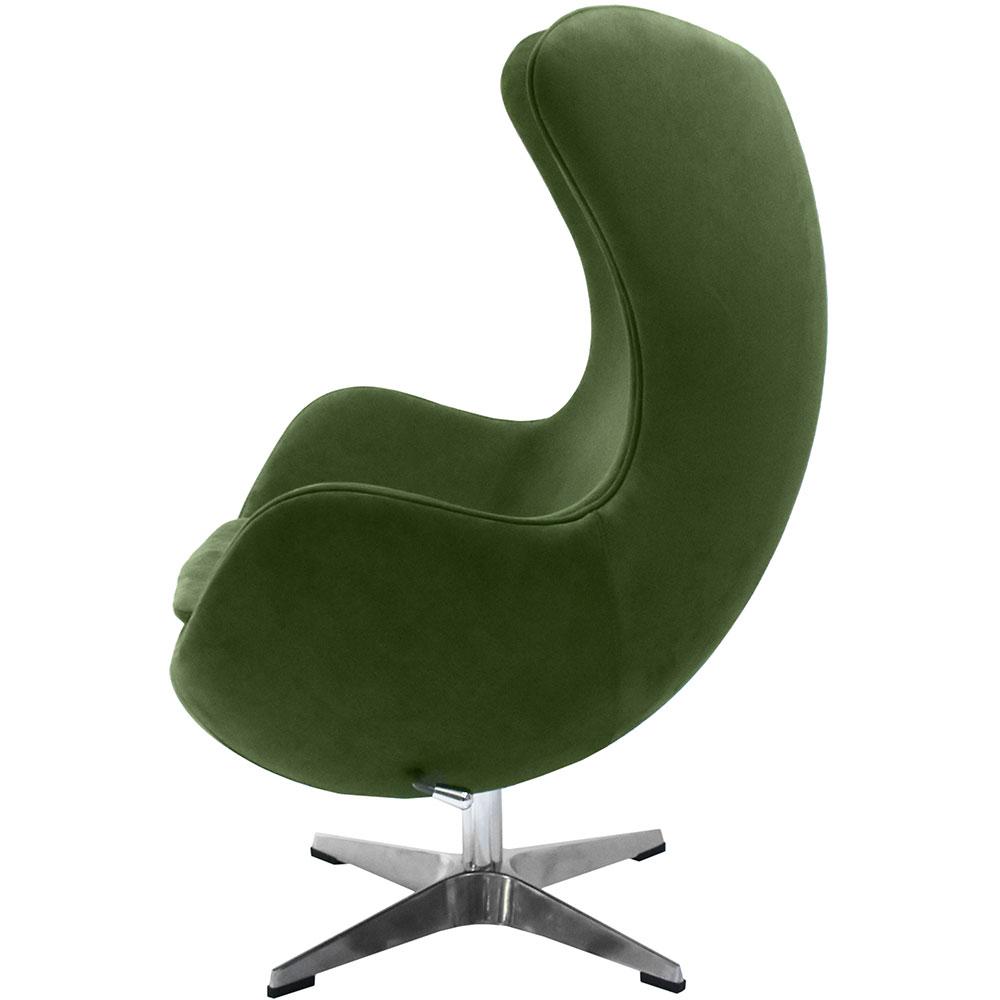 Кресло EGG STYLE CHAIR зеленый, искусственная замша - фото 3 - id-p220290973