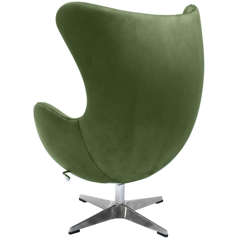 Кресло EGG STYLE CHAIR зеленый, искусственная замша - фото 5 - id-p220290973