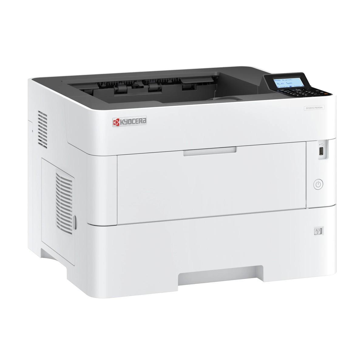 Kyocera ECOSYS P4140dn, Принтер, ч/б лазерный, А3, 40/22(A4/A3) стр/мин, 1200x1200 dpi, 512 Мб, USB 2.0,